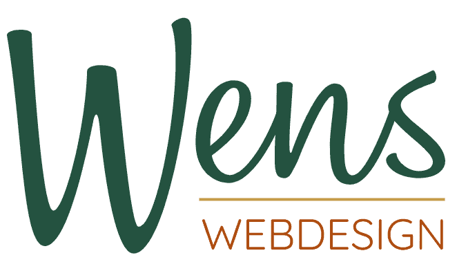 w groot en goud transparant WensWebdesign-logo