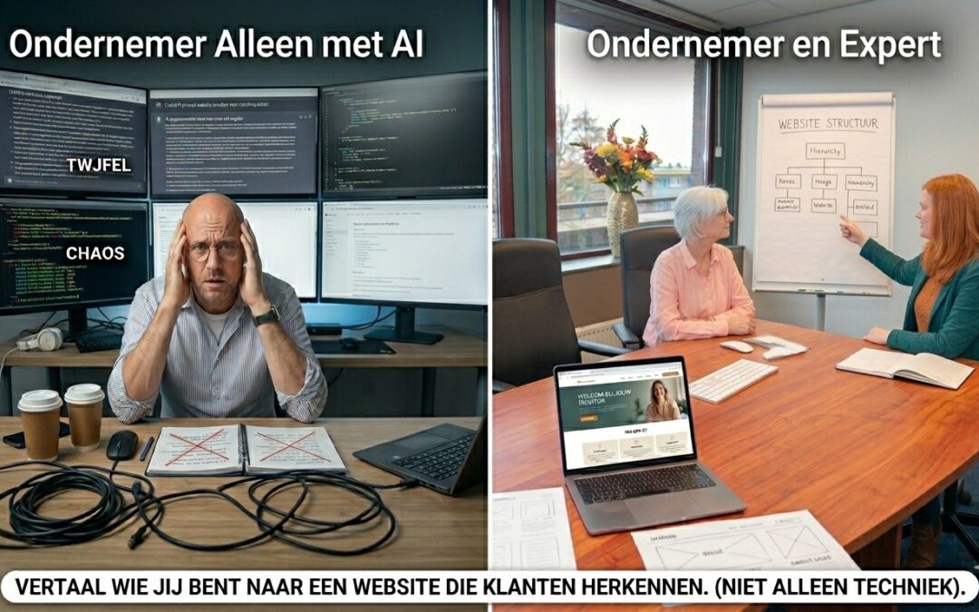 Website laten maken of met AI bouwen: wat werkt beter voor jouw business als dienstverlener?